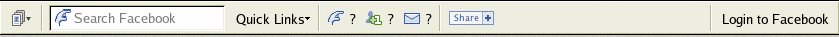 Firefox Toolbar before login